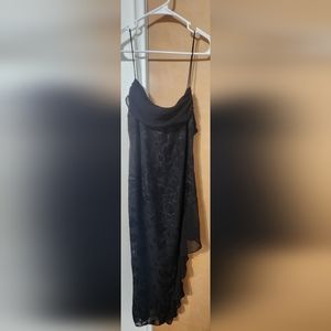 NWT- Urban Outfitters Tierra Chiffon Cowl Neck Asymmetrical Midi Dress